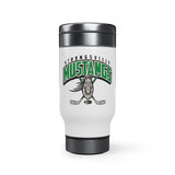 Strongsville hockey Stainless Steel Travel Mug with Handle, 14oz