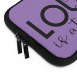 Purple my Louie is at home Laptop Sleeve