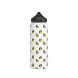 Medina Bees Stainless Steel Water Bottle, Standard Lid