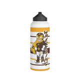 Wrestling MJHS Stainless Steel Water Bottle, Standard Lid