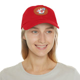 Internationals Dad Hat with Leather Patch (Round)