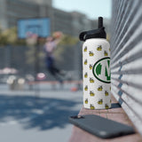 Medina Bees Stainless Steel Water Bottle, Standard Lid