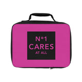 No 1 cares hot pink Lunch Bag