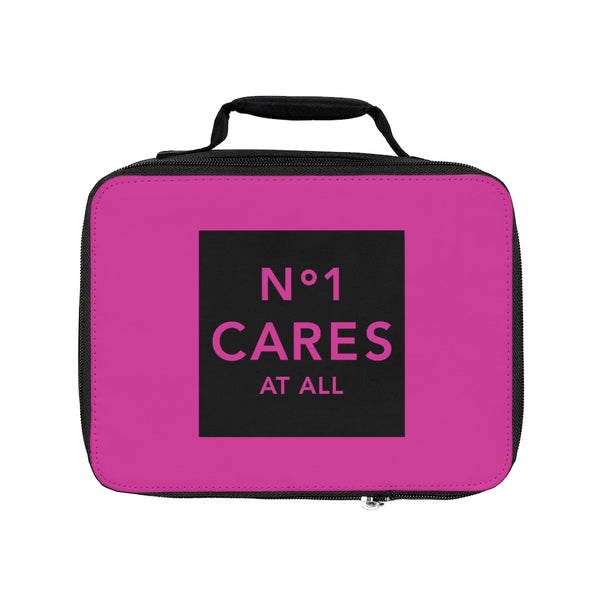 No 1 cares hot pink Lunch Bag