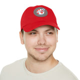 Internationals Dad Hat with Leather Patch (Round)