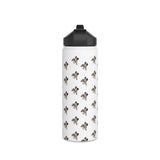 Bees all over Stainless Steel Water Bottle, Standard Lid