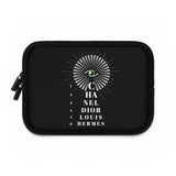 Black eye chart Laptop Sleeve