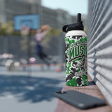 Strongsville hockey Stainless Steel Water Bottle, Standard Lid