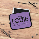 Purple my Louie is at home Laptop Sleeve
