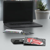 Saffiano kiss Leo Leather Card Holder