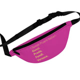 Hot pink fluent Italian Fanny pack