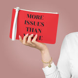 Bright red more issues than vogue clutch