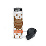 Bruins Stainless Steel Water Bottle, Standard Lid