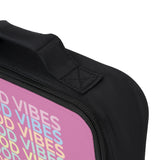 Good vibes light pink Lunch Bag