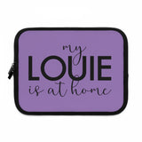 Purple my Louie is at home Laptop Sleeve