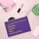 Fluent French Purple Clutch