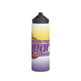 Bears Basketball Scratch Stainless Steel Water Bottle, Standard Lid