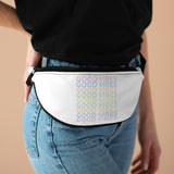 Good vibes white Fanny Pack