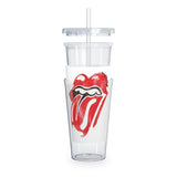 Kiss world tour plastic Tumbler with Straw