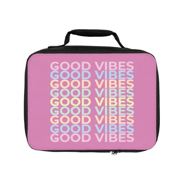 Good vibes light pink Lunch Bag