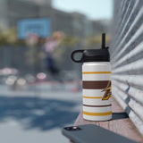 JAYTB Basketball Stainless Steel Water Bottle, Standard Lid