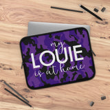 Purple camo left it at home Laptop Sleeve