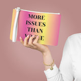 More issues than vogue ombré pink Clutch Bag