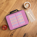Good vibes light pink Lunch Bag