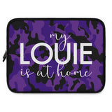 Purple camo left it at home Laptop Sleeve