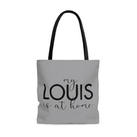 Light gray Louis is at home east coast tote