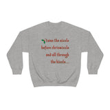 'twas the nizzle Unisex Heavy Blend™ Crewneck Sweatshirt
