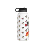 Bees all over Stainless Steel Water Bottle, Standard Lid