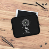 Black eye chart Laptop Sleeve