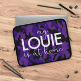 Purple camo left it at home Laptop Sleeve