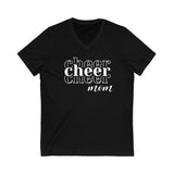CHEER CHEER CHEER Mom - Unisex Jersey Short Sleeve V-Neck Tee