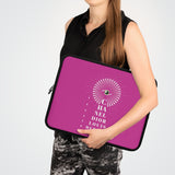 Hot pink eye chart Laptop Sleeve