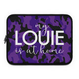 Purple camo left it at home Laptop Sleeve