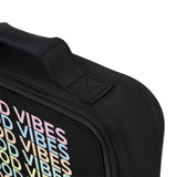Good vibes black Lunch Bag