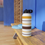 Wrestling MJHS Stainless Steel Water Bottle, Standard Lid