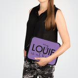 Purple my Louie is at home Laptop Sleeve