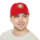 Internationals Dad Hat with Leather Patch (Round)