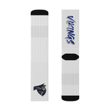 WHITE Vikings Sublimation Socks