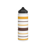 Wrestling MJHS Stainless Steel Water Bottle, Standard Lid