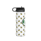 Medina Bees Stainless Steel Water Bottle, Standard Lid