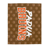 Padua bruins pattern Velveteen Plush Blanket