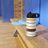 Wrestling MJHS Stainless Steel Water Bottle, Standard Lid