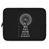 Black eye chart Laptop Sleeve