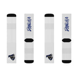 WHITE Vikings Sublimation Socks