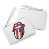 American world tour white Clutch Bag