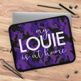 Purple camo left it at home Laptop Sleeve